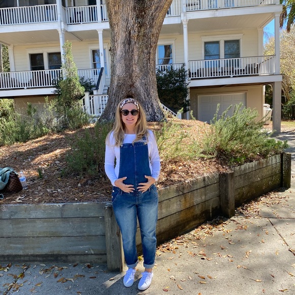 Gap Denim Maternity Overalls Size Small - Picture 5 of 5